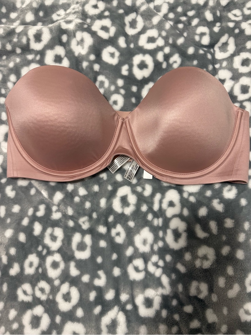 Soma Strapless Molded Cup Bra in Dusty Rose- 36 DD